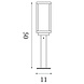 Searchlight Buitenlamp Box II H 50 cm grijs
