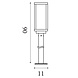 Searchlight Buitenlamp Box II H 90 cm grijs Searchlight Buitenlamp Box II H 90 cm grijs