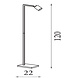 Searchlight Vloerlamp Office H 120 cm brons goud