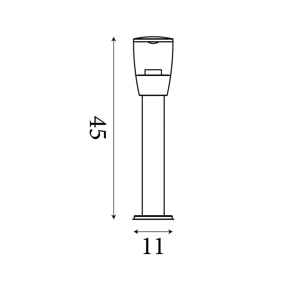 Searchlight Buitenlamp Tucson H 45 cm antraciet