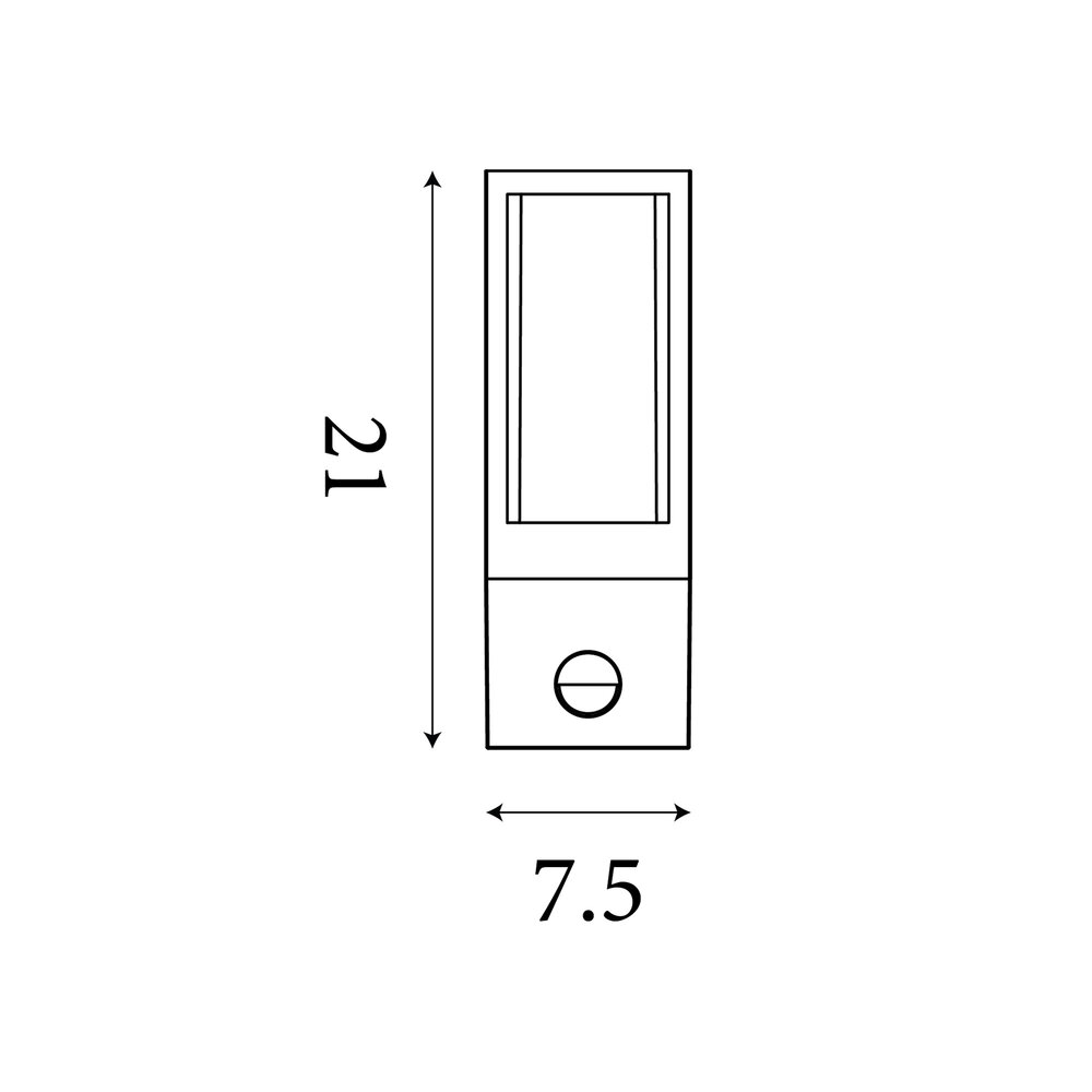 Searchlight Buitenlamp Avenue H 21 cm bewegingssensor zwart Searchlight Buitenlamp Avenue H 21 cm bewegingssensor zwart