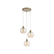 Searchlight Hanglamp Radiance 3 lichts Ø 46 cm mat goud
