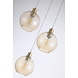 Searchlight Hanglamp Radiance 3 lichts Ø 46 cm mat goud
