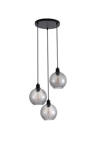 Searchlight Hanglamp Radiance 3 lichts Ø 46 cm zwart Searchlight Hanglamp Radiance 3 lichts Ø 46 cm zwart