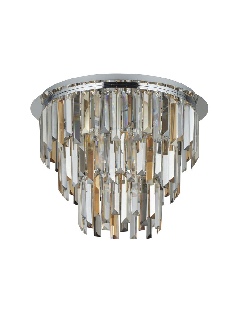 Searchlight Plafondlamp Clarissa 5 lichts Ø 45 cm chroom Searchlight Plafondlamp Clarissa 5 lichts Ø 45 cm chroom
