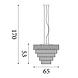 Searchlight Hanglamp Clarissa 9 lichts Ø 65 cm chroom