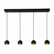 Searchlight Hanglamp Eindhoven 4 lichts L 125 cm zwart Searchlight Hanglamp Eindhoven 4 lichts L 125 cm zwart