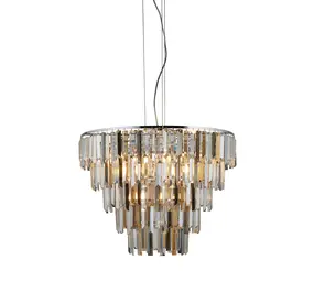 Searchlight Hanglamp Clarissa 9 lichts Ø 65 cm chroom Searchlight Hanglamp Clarissa 9 lichts Ø 65 cm chroom