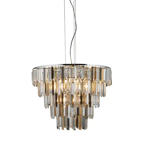 Searchlight Hanglamp Clarissa 9 lichts Ø 65 cm chroom