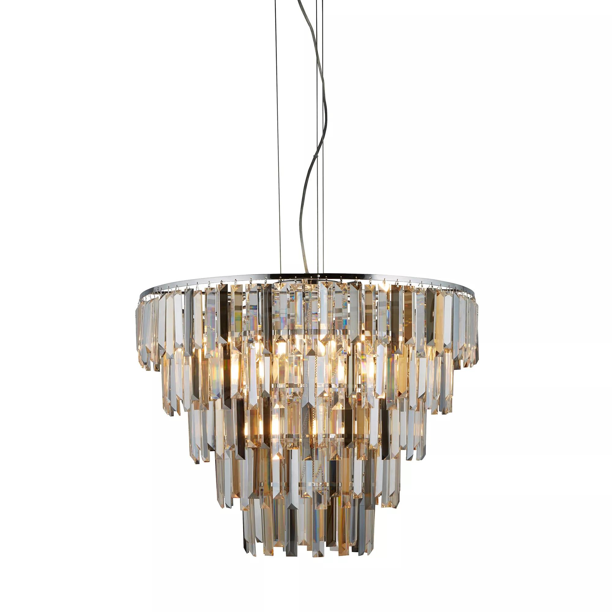 Searchlight Hanglamp Clarissa 9 lichts Ø 65 cm chroom