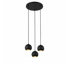 Searchlight Hanglamp Eindhoven 3 lichts Ø 35 cm zwart Searchlight Hanglamp Eindhoven 3 lichts Ø 35 cm zwart