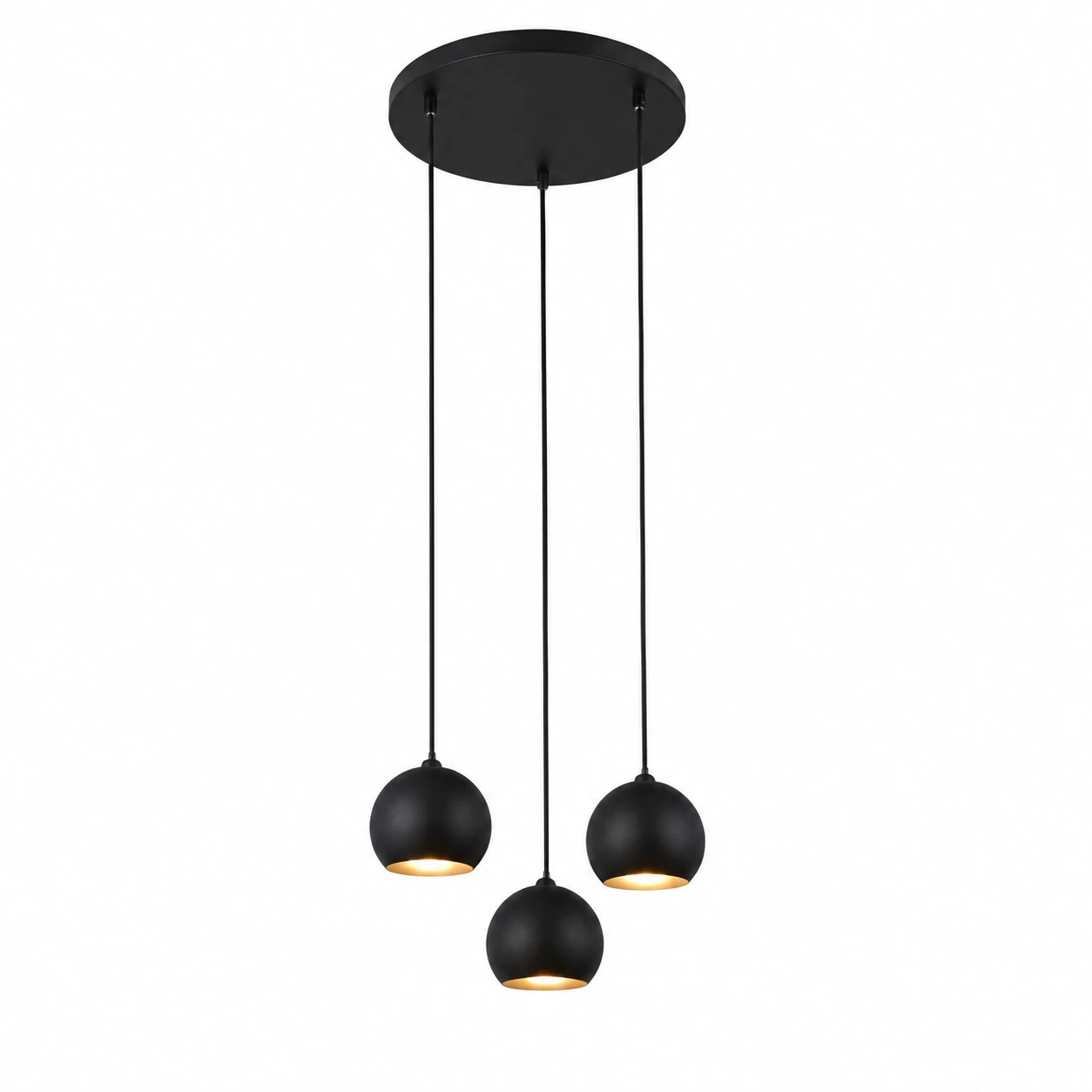 Searchlight Hanglamp Eindhoven 3 lichts Ø 35 cm zwart