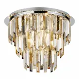 Searchlight Plafondlamp Clarissa 5 lichts Ø 45 cm chroom Searchlight Plafondlamp Clarissa 5 lichts Ø 45 cm chroom