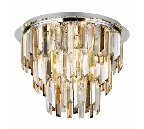 Searchlight Plafondlamp Clarissa 5 lichts Ø 45 cm chroom Searchlight Plafondlamp Clarissa 5 lichts Ø 45 cm chroom