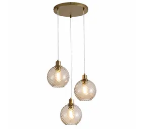 Searchlight Hanglamp Radiance 3 lichts Ø 46 cm mat goud