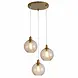 Searchlight Hanglamp Radiance 3 lichts Ø 46 cm mat goud