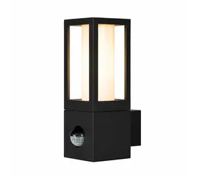 Searchlight Buitenlamp Avenue H 21 cm bewegingssensor zwart Searchlight Buitenlamp Avenue H 21 cm bewegingssensor zwart