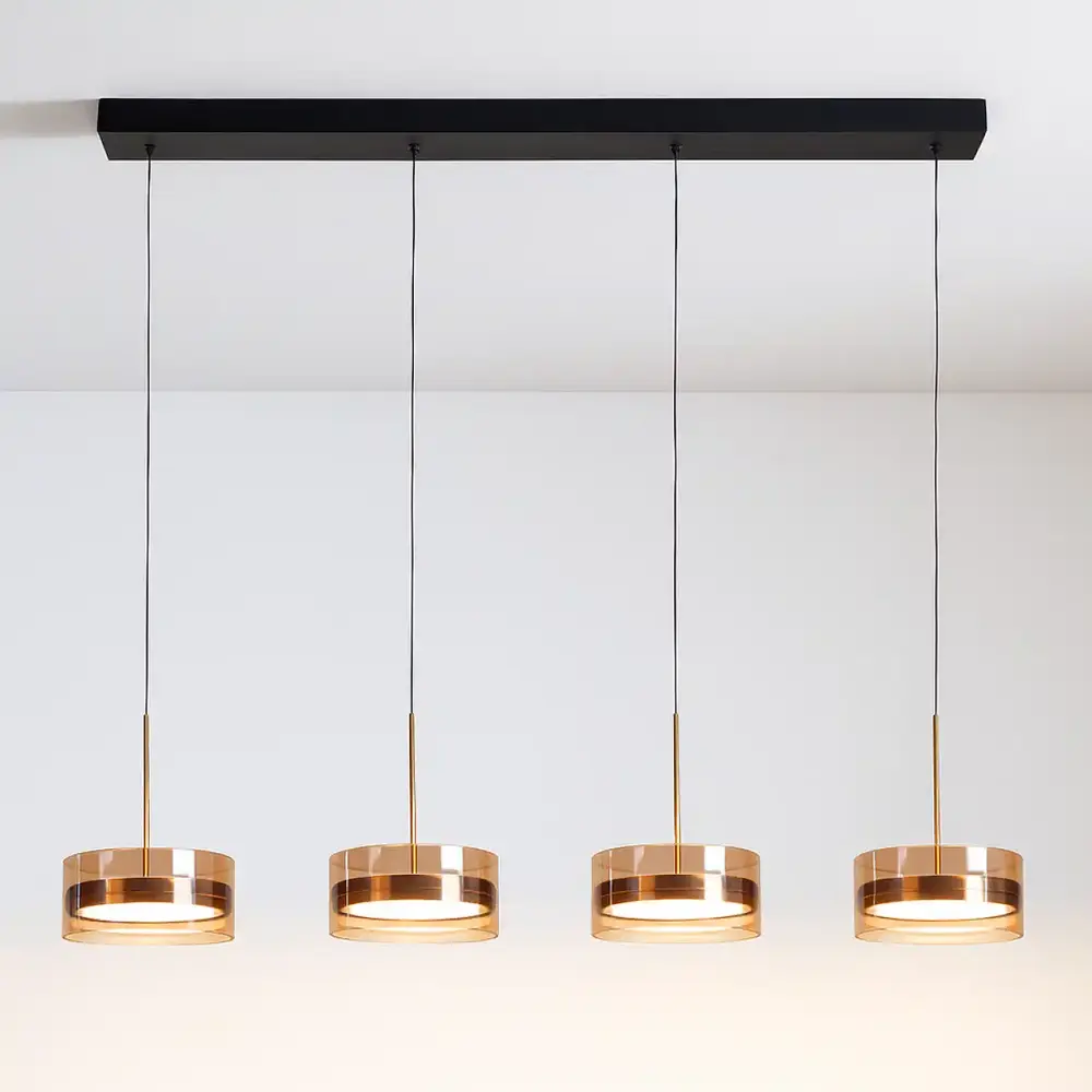 Highlight Hanglamp Enzo 4 lichts -2e kans- L 117 cm zwart Highlight Hanglamp Enzo 4 lichts -2e kans- L 117 cm zwart