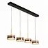 Hanglamp Enzo 4 lichts -2e kans- L 117 cm zwart Hanglamp Enzo 4 lichts -2e kans- L 117 cm zwart