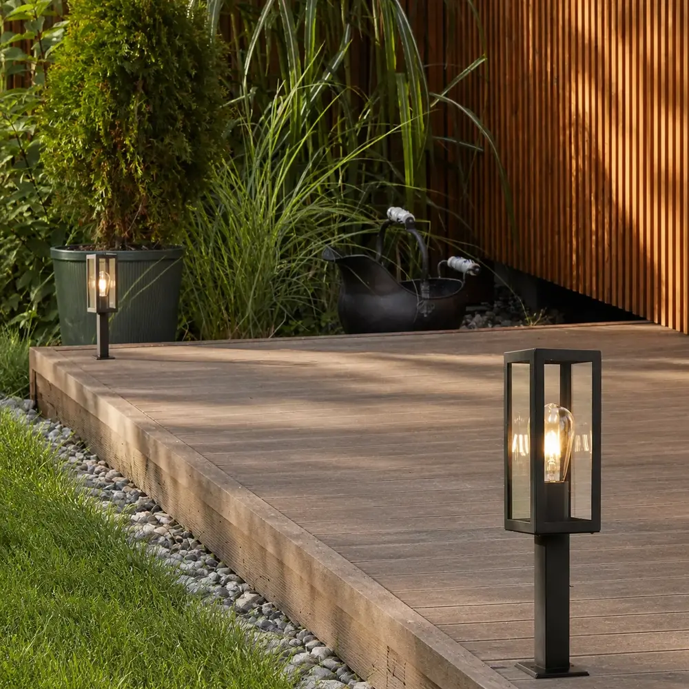 Searchlight Buitenlamp Box H 45 cm zwart Searchlight Buitenlamp Box H 45 cm zwart