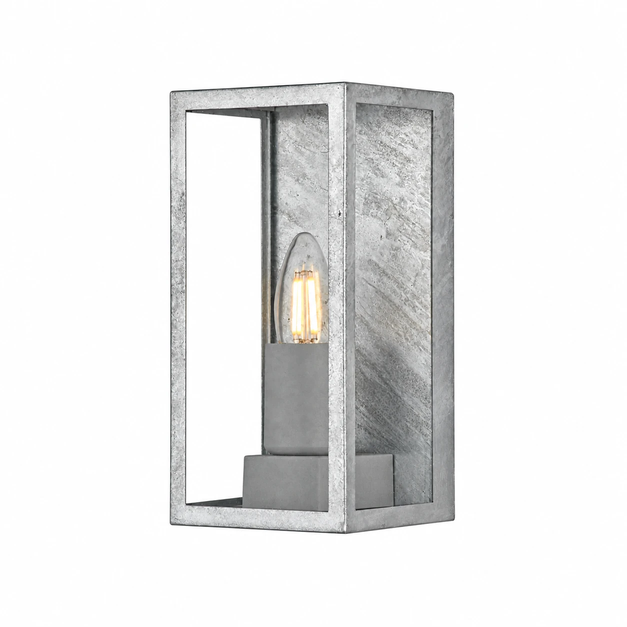 Searchlight Buitenlamp Box II H 24 cm grijs