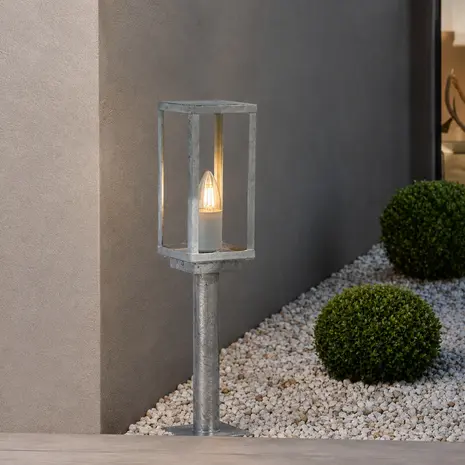 Searchlight Buitenlamp Box II H 50 cm grijs
