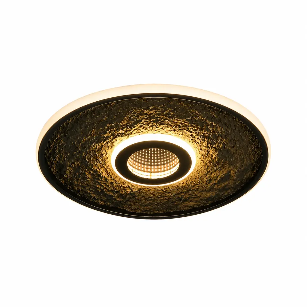 Searchlight Plafondlamp Lumadisc Universe Ø  41 cm zwart