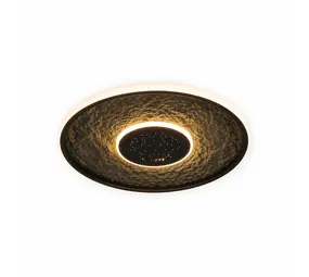 Searchlight Plafondlamp Lumadisc Stars Ø  41 cm zwart