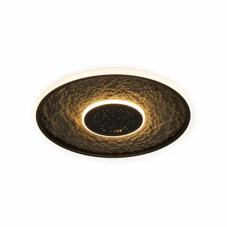 Searchlight Plafondlamp Lumadisc Stars Ø  41 cm zwart