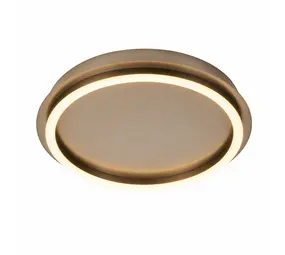Searchlight Plafondlamp Stellar Ø 36 cm brons goud