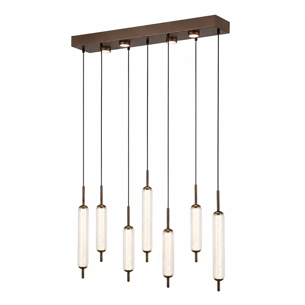 Searchlight Hanglamp Cattail 11 lichts L 85 cm brons goud Searchlight Hanglamp Cattail 11 lichts L 85 cm brons goud