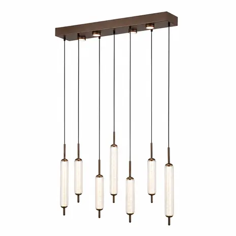 Searchlight Hanglamp Cattail 11 lichts L 85 cm brons goud Searchlight Hanglamp Cattail 11 lichts L 85 cm brons goud