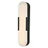 Wandlamp Opaline H 50 cm IP44 zwart