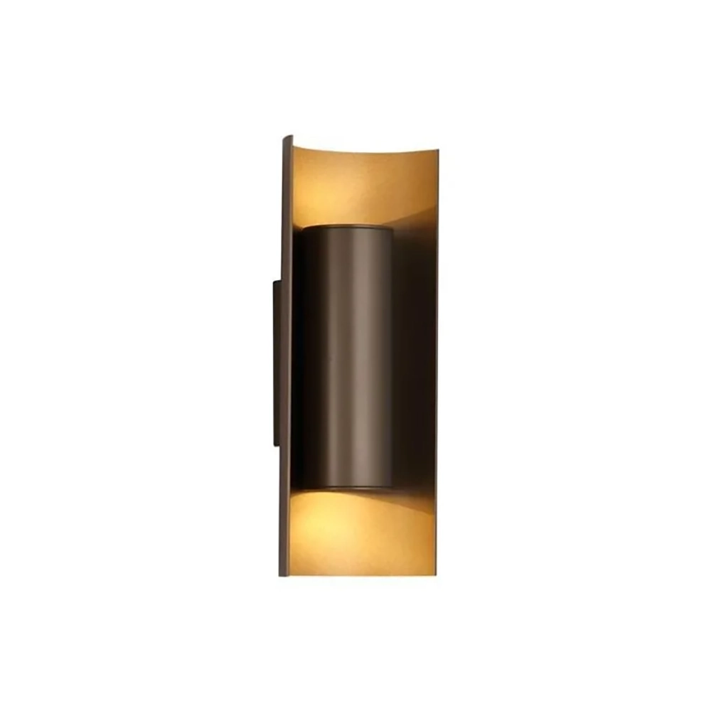 Searchlight Wandlamp Roll 25,4 cm bruin gespoten