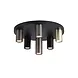 Searchlight Plafondlamp Tubes 6 lichts Ø 40 cm zwart Searchlight Plafondlamp Tubes 6 lichts Ø 40 cm zwart