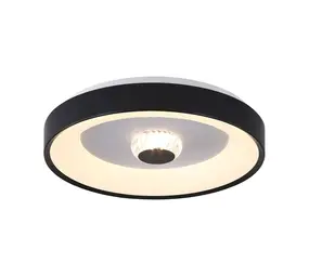 Searchlight Plafondlamp Polka Ø 38,5 cm zwart