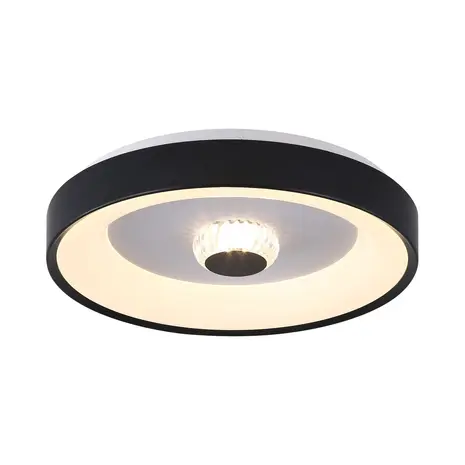 Searchlight Plafondlamp Polka Ø 38,5 cm zwart