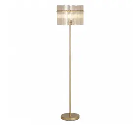 Searchlight Vloerlamp Swizzle H 152 cm mat goud Searchlight Vloerlamp Swizzle H 152 cm mat goud