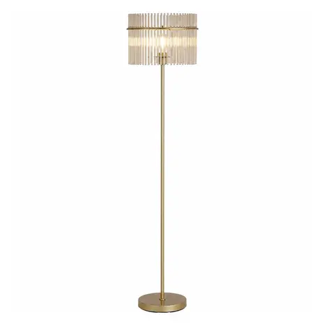 Searchlight Vloerlamp Swizzle H 152 cm mat goud Searchlight Vloerlamp Swizzle H 152 cm mat goud
