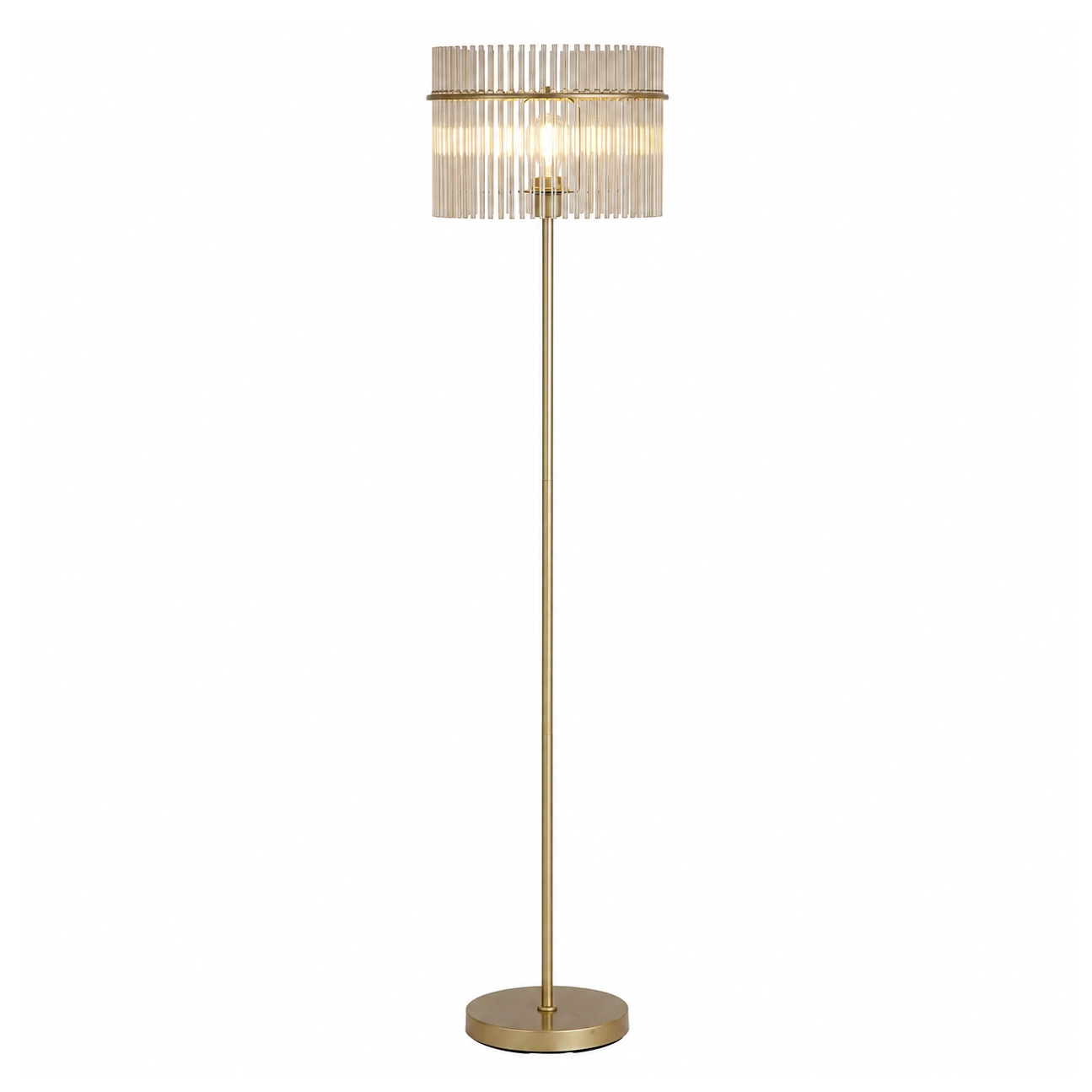 Searchlight Vloerlamp Swizzle H 152 cm mat goud