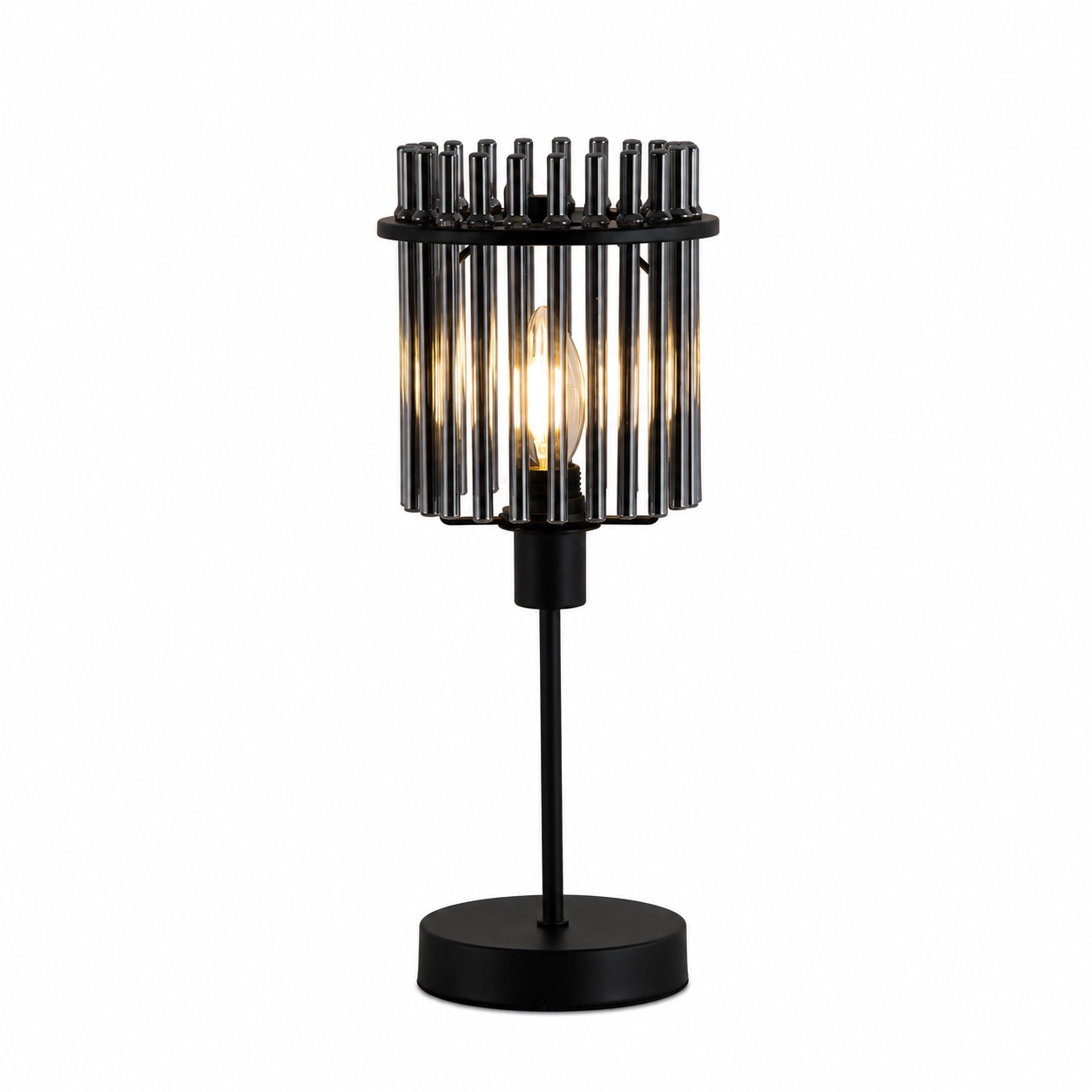 Searchlight Tafellamp Swizzle H 38 cm zwart