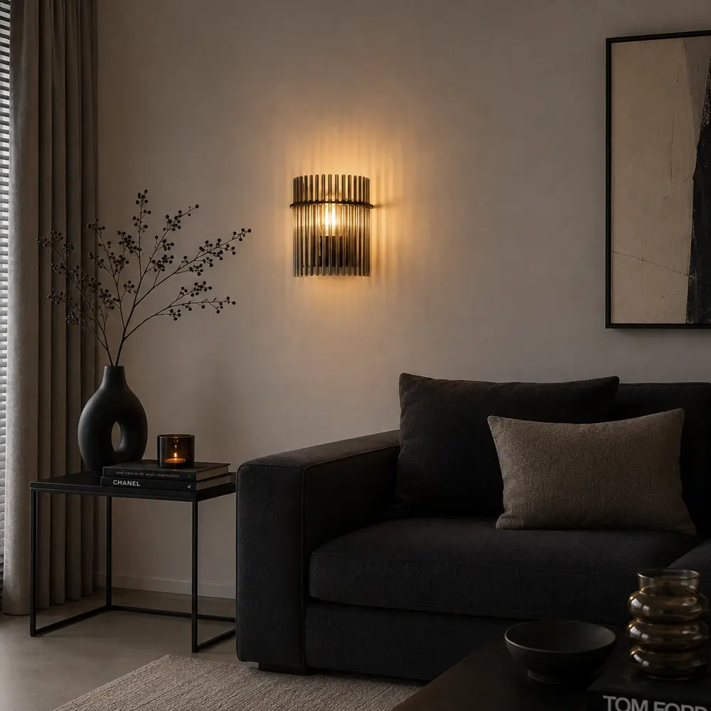 Searchlight Wandlamp Swizzle H 26 cm zwart Searchlight Wandlamp Swizzle H 26 cm zwart