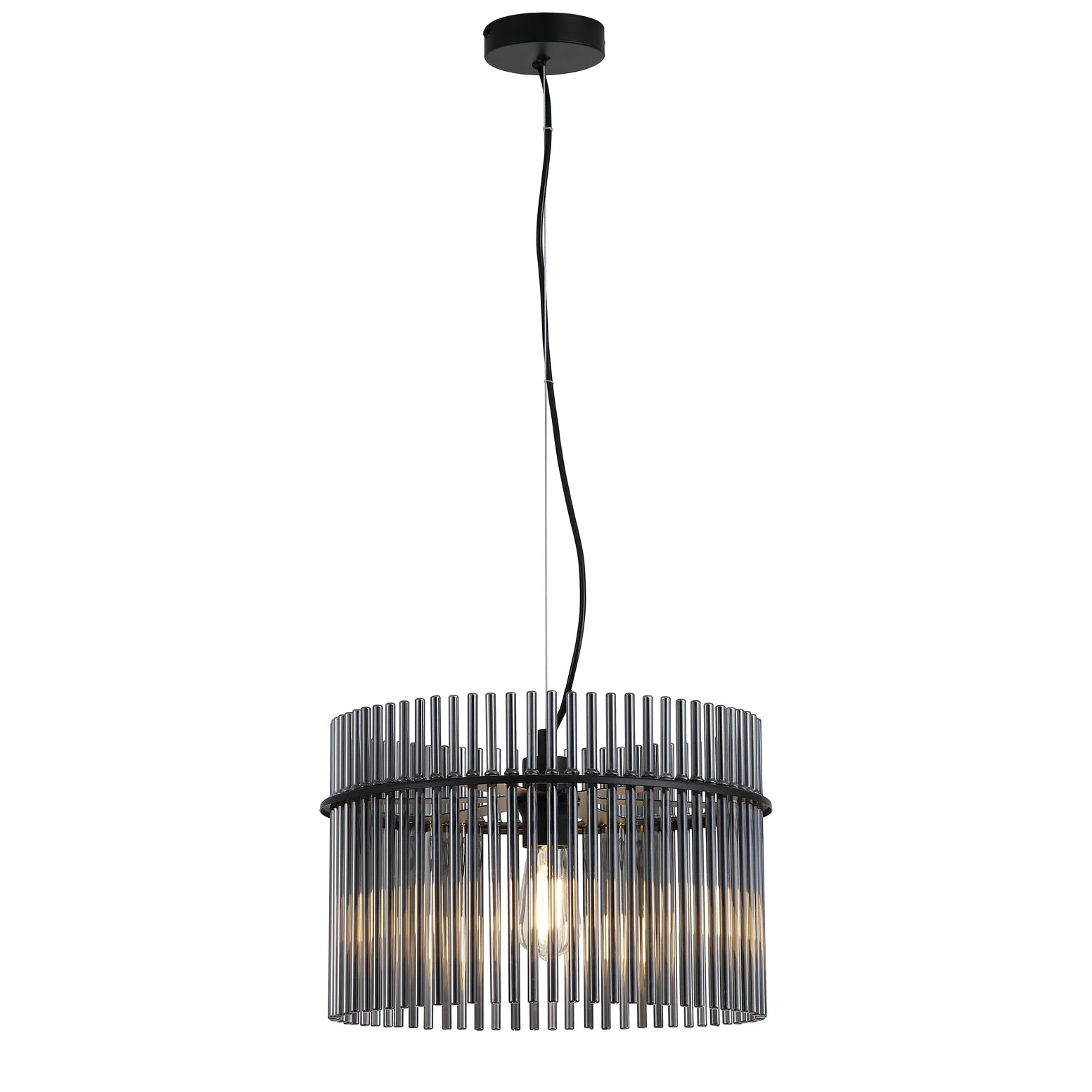 Searchlight Hanglamp Swizzle Ø 40 cm zwart