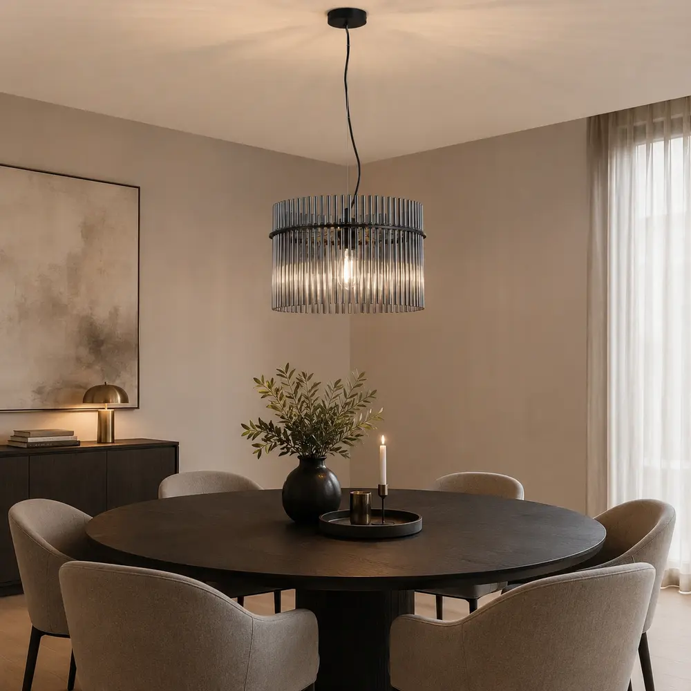 Searchlight Hanglamp Swizzle Ø 40 cm zwart Searchlight Hanglamp Swizzle Ø 40 cm zwart