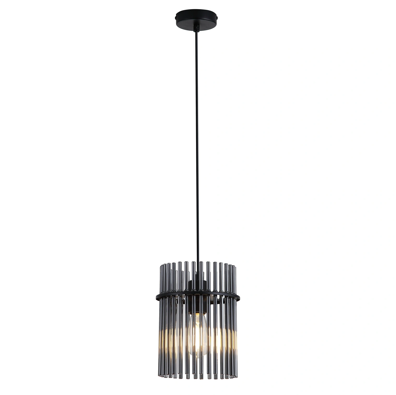 Searchlight Hanglamp Swizzle Ø 20 cm zwart