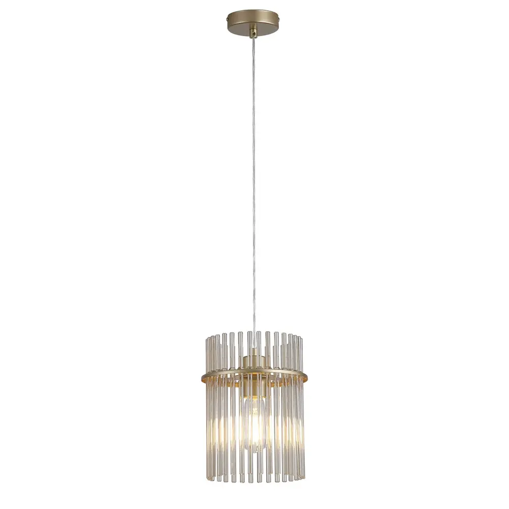 Searchlight Hanglamp Swizzle Ø 20 cm mat goud Searchlight Hanglamp Swizzle Ø 20 cm mat goud