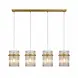 Searchlight Hanglamp Swizzle 4 lichts L 111 cm mat goud