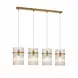 Searchlight Hanglamp Swizzle 4 lichts L 111 cm mat goud