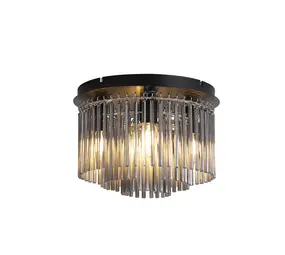 Searchlight Plafondlamp Swizzle 5 lichts Ø 32 cm zwart