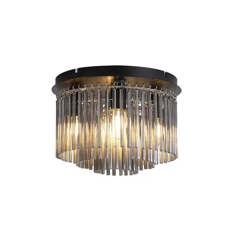 Searchlight Plafondlamp Swizzle 5 lichts Ø 32 cm zwart